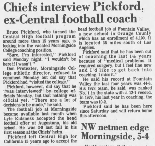 1981 Pickford Mside Interview
